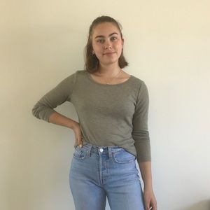 Mossimo green long sleeve